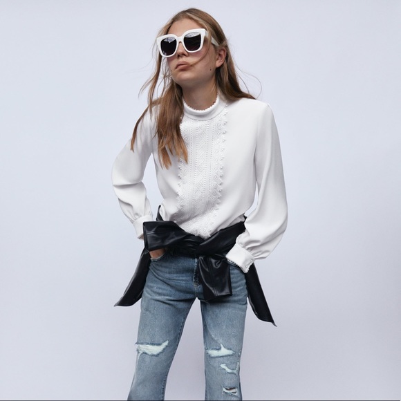 Zara Tops - ZARA long  sleeve dress blouse